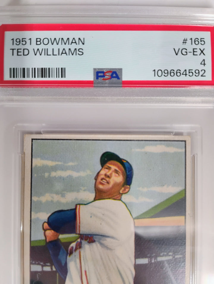 1951 Bowman Baseball Ted Williams PSA 4