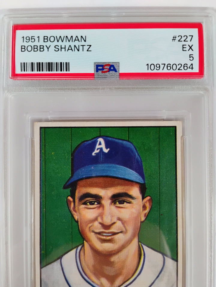 Bowman Bobby Schantz #227 EX PSA 5