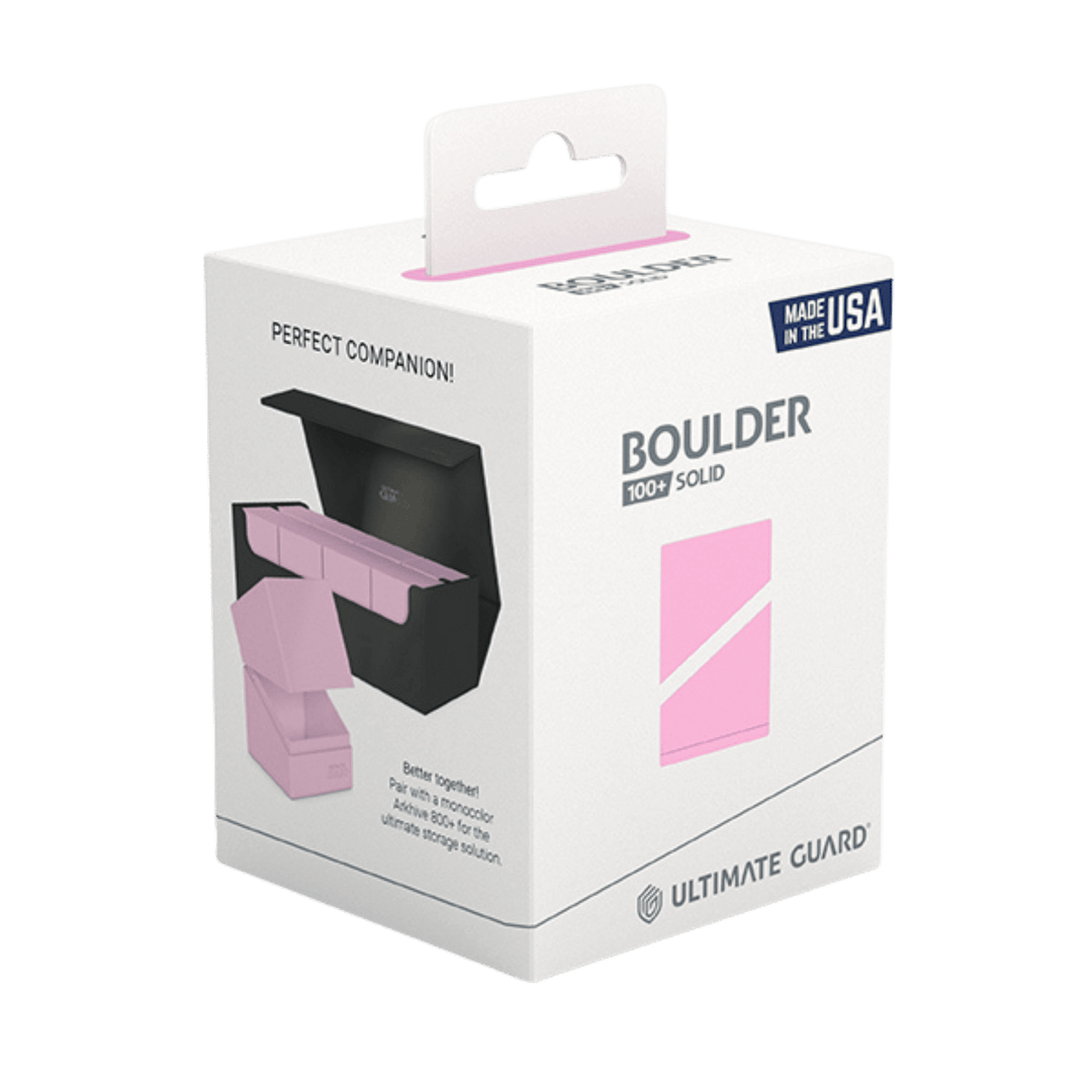 Ultimate Guard Deck Case - Boulder 100+ - Solid Candy Pink