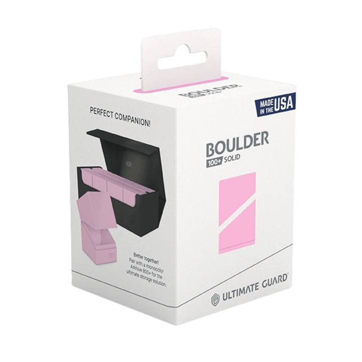 Ultimate Guard Deck Case - Boulder 100+ - Solid Candy Pink