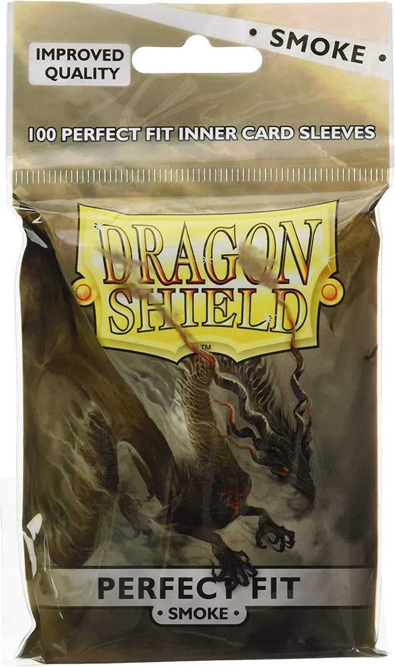 Dragon Shield Card Sleeves - Perfect Fit Smoke