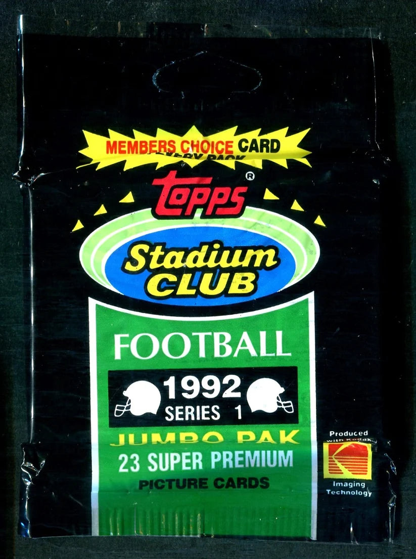 1992 Stadium Club Football Series 1 Jumbo Pack