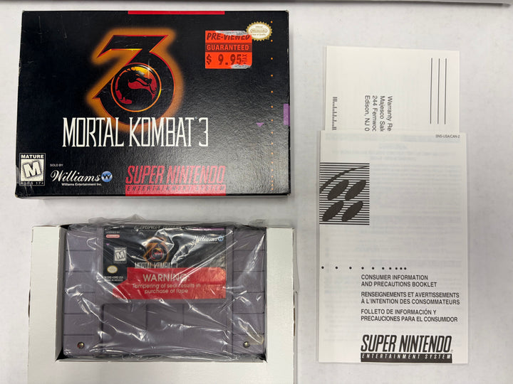 Super Nintendo: Mortal Kombat 3 (Boxed)