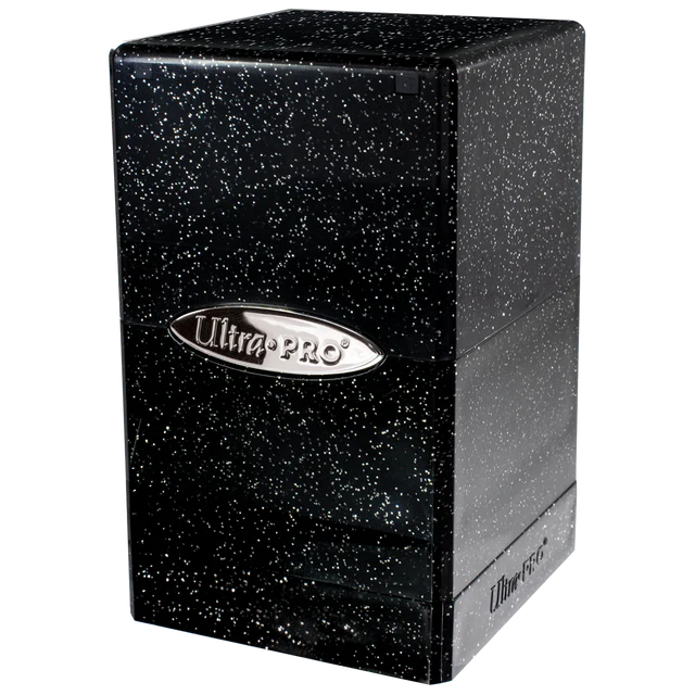 Ultra Pro Deck Box: Satin Tower 100+ - Glitter Black