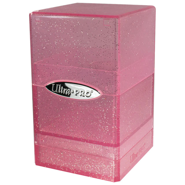 Ultra Pro Deck Box: Satin Tower 100+ - Glitter Pink
