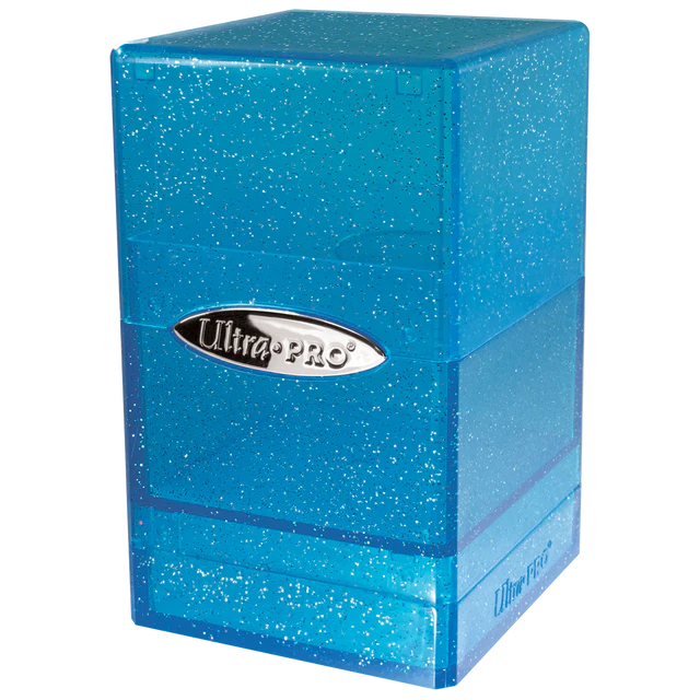 Ultra Pro Deck Box: Satin Tower 100+ - Glitter Blue
