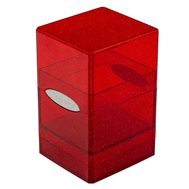 Ultra Pro Deck Box: Satin Tower 100+ - Glitter Red
