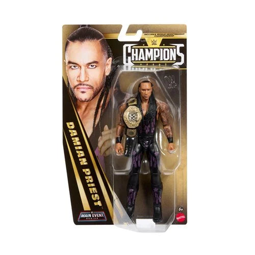 WWE Champions 2026 Wave 2 Damian Priest with World Heavyweight Action Figure