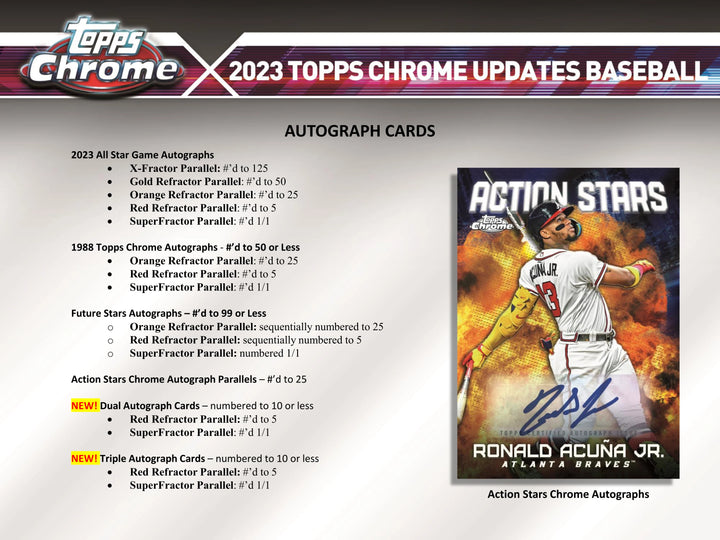 2023 Topps Chrome Update Series Baseball Blaster (Value) Box