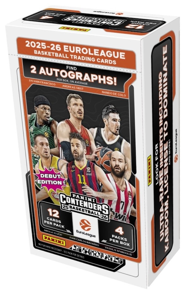 2025-26 Panini Contenders Euroleague Basketball Hobby Box