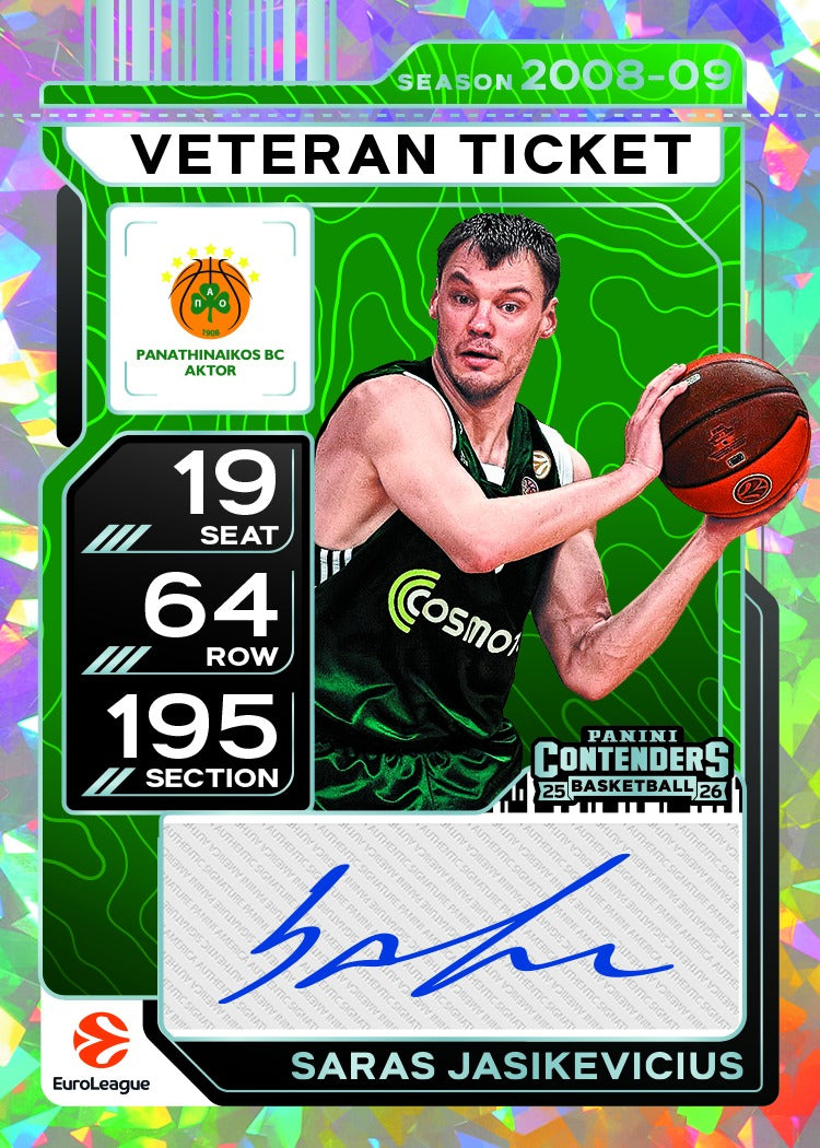 2025-26 Panini Contenders Euroleague Basketball Hobby Box