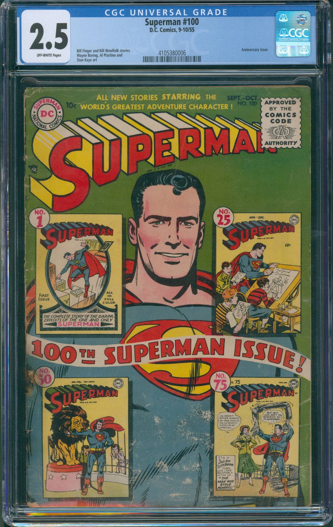 Superman #100 CGC 2.5