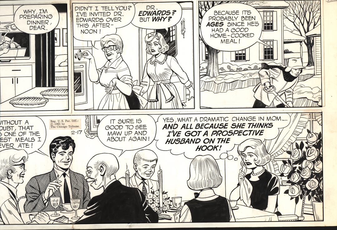 Winnie Winkle Daily Strip by Martin Branner (2/17/1963)