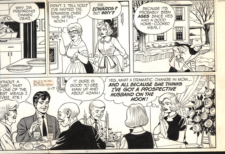 Winnie Winkle Daily Strip by Martin Branner (2/17/1963)