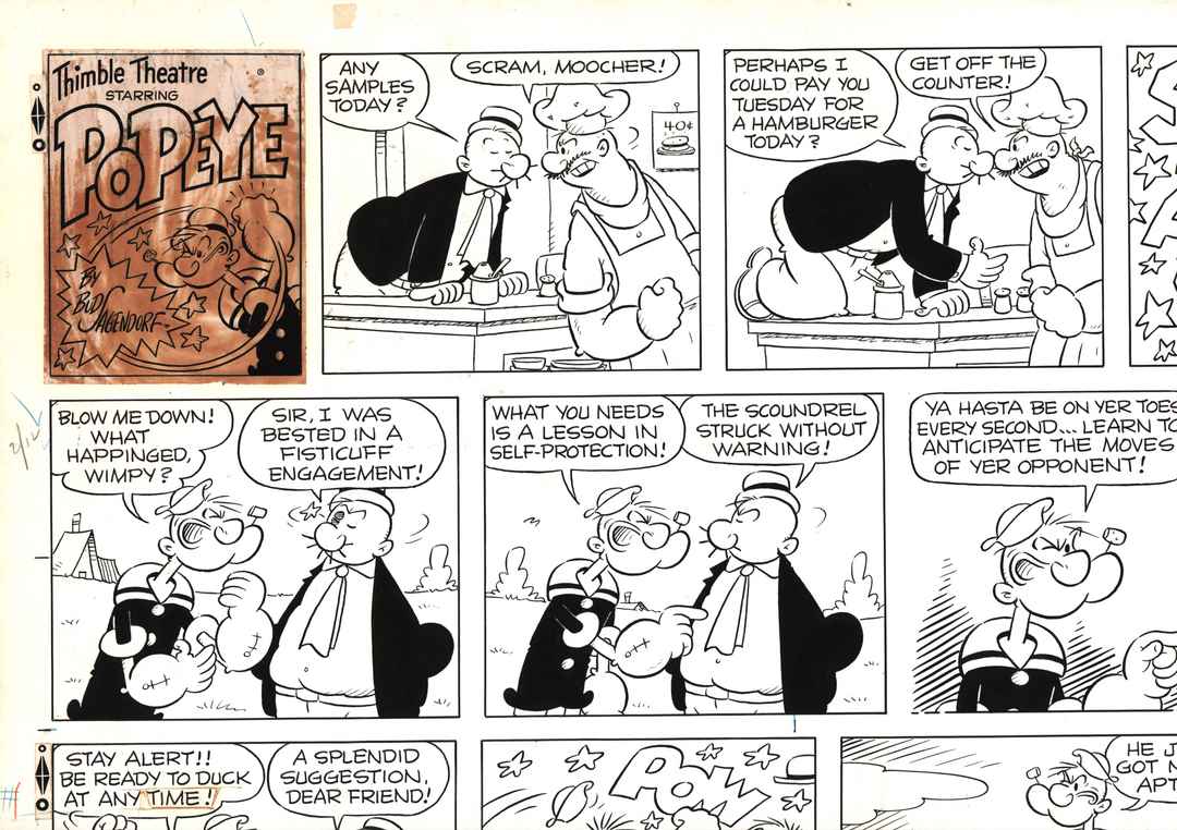 Popeye by Bud Sagendorf Sunday Strip (2/12/1967)