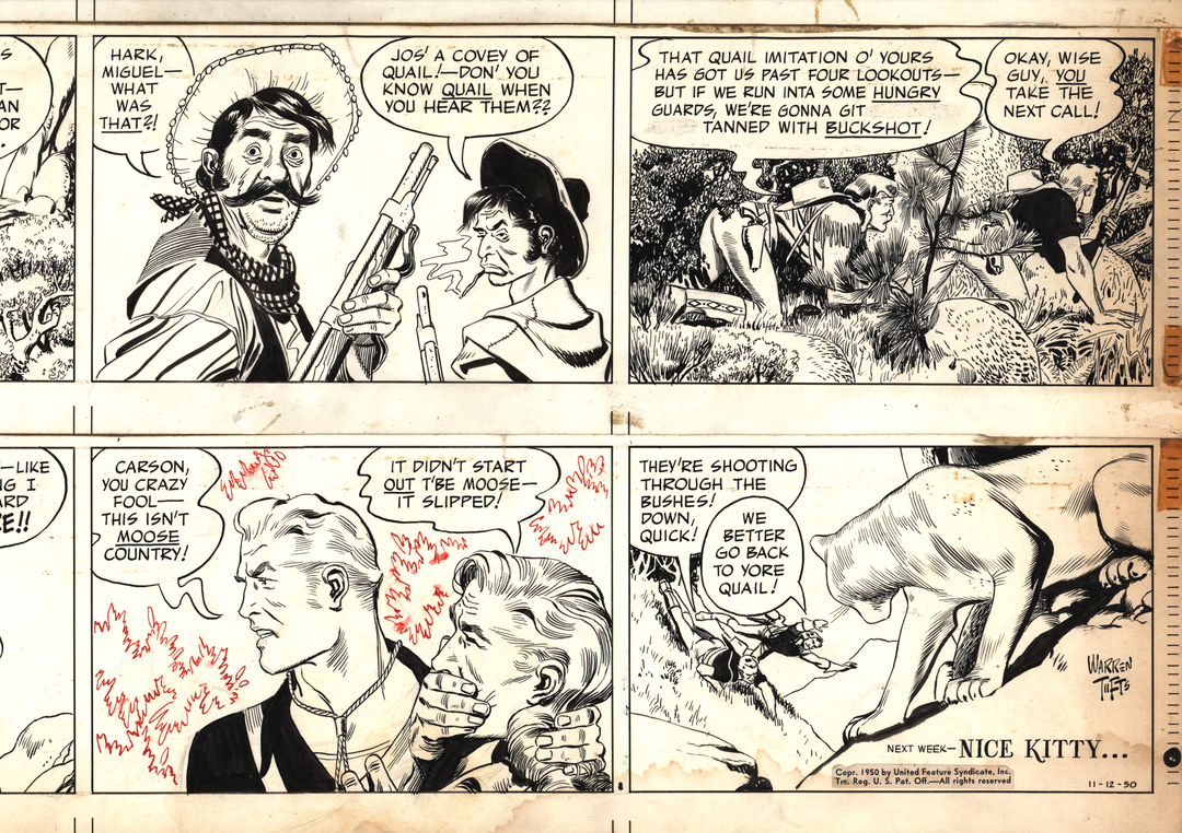 Casey Ruggles by Warren Tufts Sunday Strip (11/12/1950)