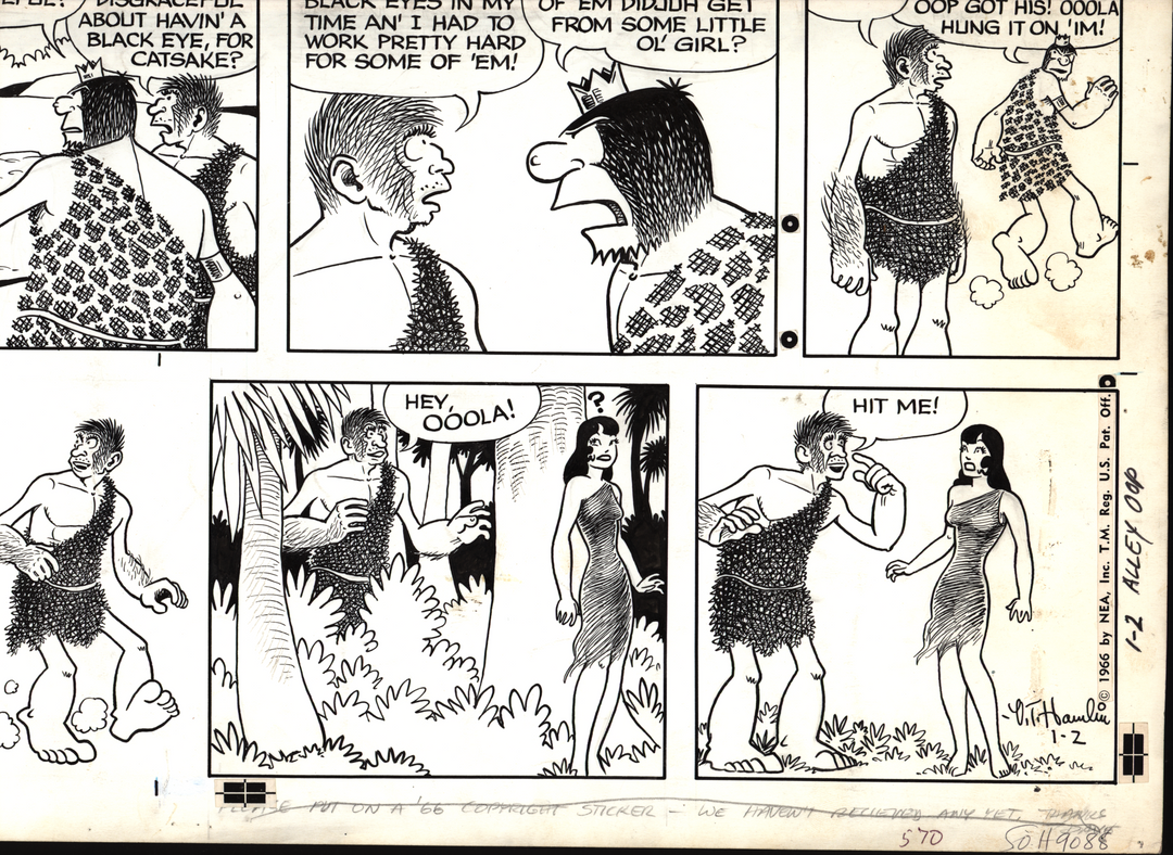 Alley Oop by V.T. Hamlin Sunday Strip (1/2/1966)