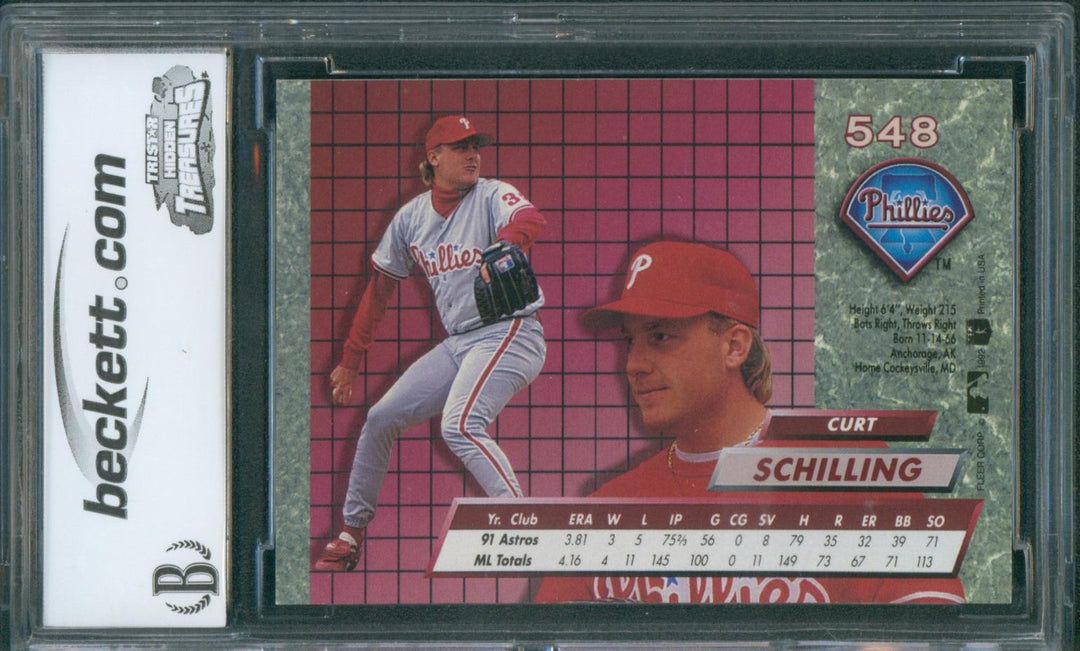 1992 Ultra Baseball Curt Schilling #548 BCCG 10