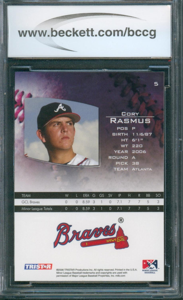 2006 Tristar Baseball Prospects Plus Cory Rasmus #5 BCCG 10