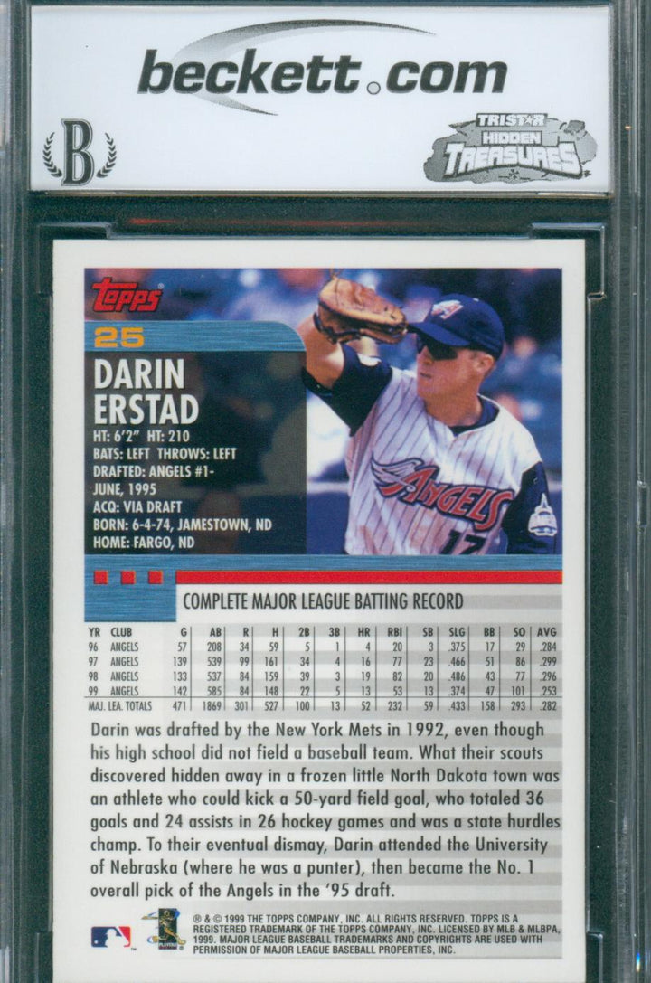 2000 Topps Baseball Darin Erstad #25 BCCG 10