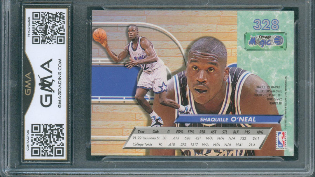 1992 Ultra Shaquille O'Neal #328 GMA 8.5 NM-MT