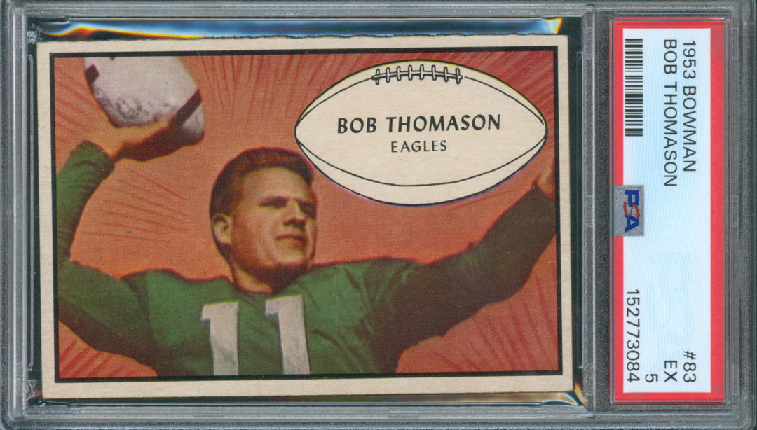 1953 Bowman Football Bob Thomason  #83 PSA 5 EX