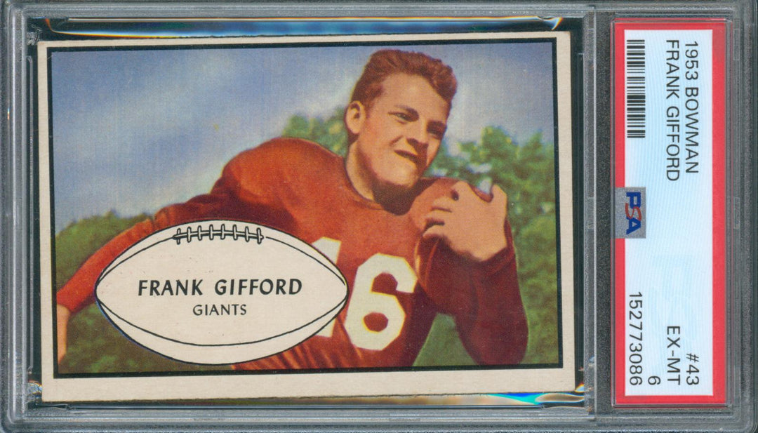 1953 Bowman Football Frank Gifford #43 PSA 6 EX-MT