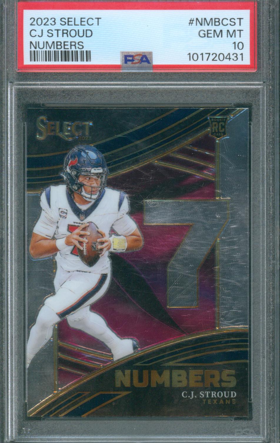 2023 Panini Select Football CJ Stroud #NMB-CST PSA 10