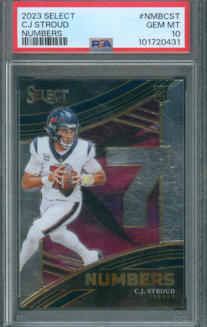 2023 Panini Select Football CJ Stroud #NMB-CST PSA 10