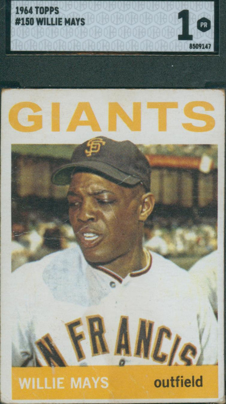 1964 Topps Baseball Willie Mays #150 SGC 1