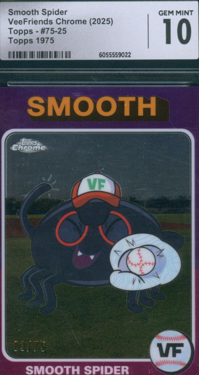 2025 Topps Chrome VeeFriends Smooth Spider #75-25 CGC GM 10 Topps-1975