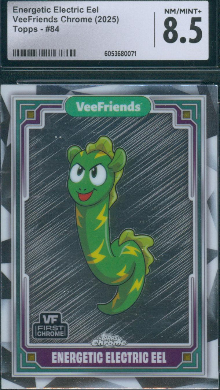 2025 Topps Chrome VeeFriends Energetic Electric Eel #84 CGC NM-Mint  8.5