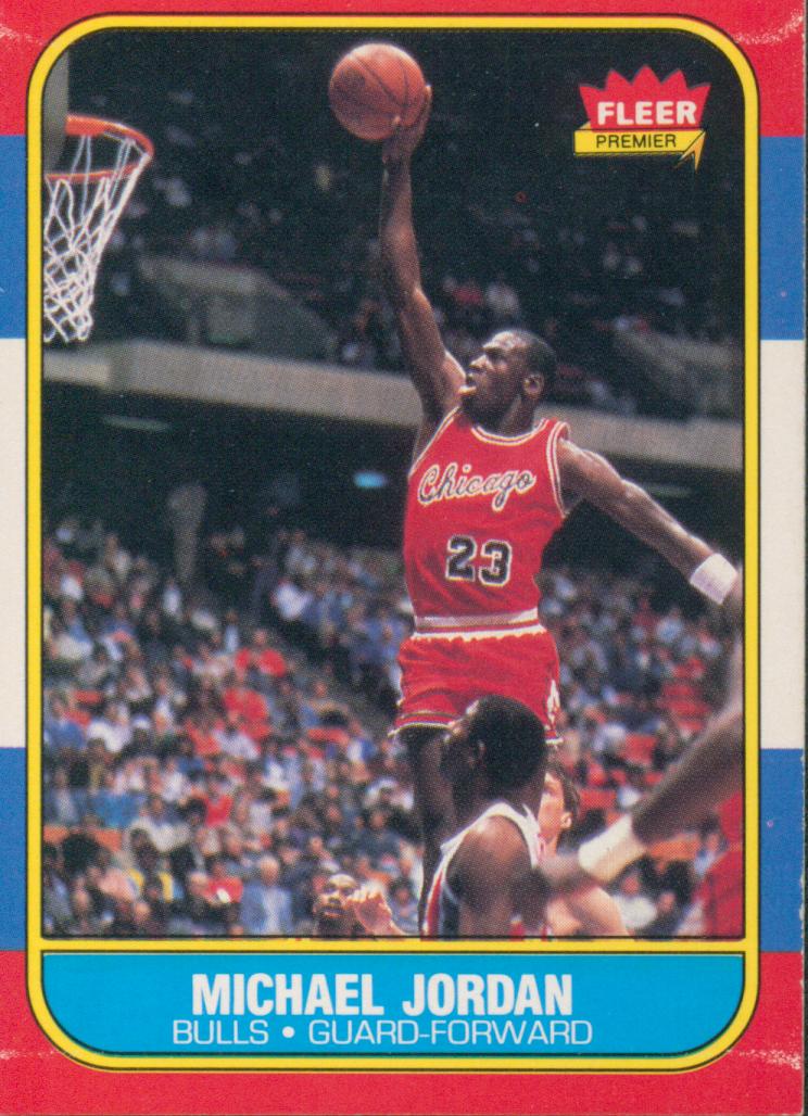 1986-87 Fleer Basketball Michael Jordan RC #57