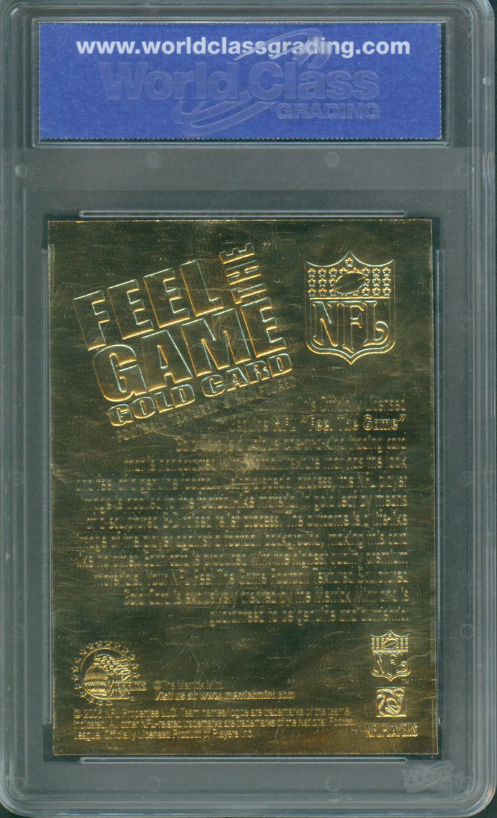 2006 Merrick Mint Feel The Game Tom Brady 2000 Draft Pick Patriots WCG 10 GEM -MT