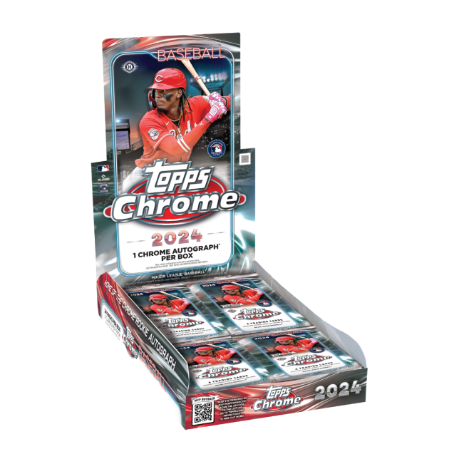 2024 Topps Chrome Baseball Hobby Box (24 Ct)