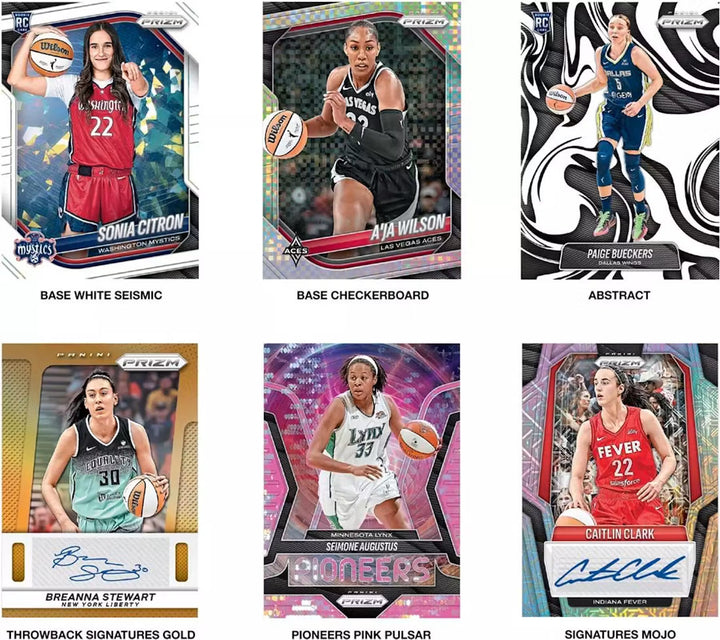 2025 Panini Prizm WNBA Basketball Mega Box Abstract Insert