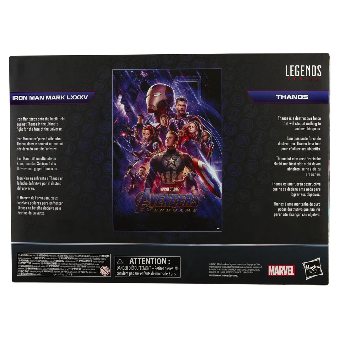 Marvel Legends Iron Man Mark 85 & Thanos 6-Inch Action Figure 2-Pk