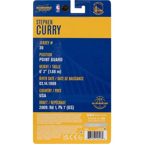 NBA McFarlane SportsPicks Wave 1 Golden State Warriors Stephen Curry 6-Inch Action Figure