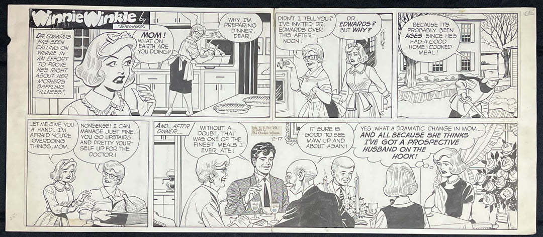 Winnie Winkle Daily Strip by Martin Branner (2/17/1963)