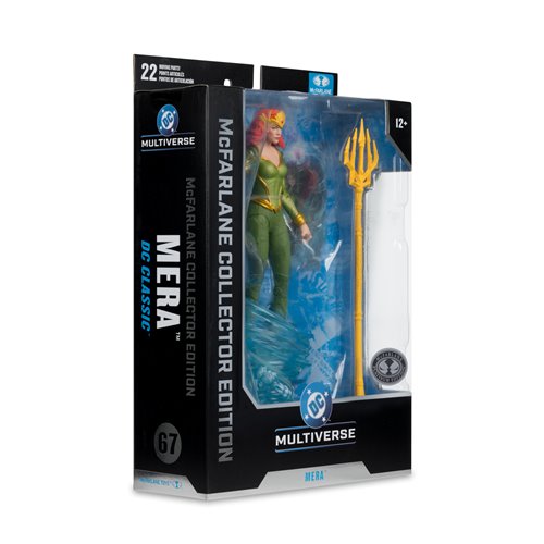 DC Multiverse McFarlane Collector Edition Wave 16 Light Green Mera DC Classic #67 7-Inch Scale Platinum Edition Action Figure