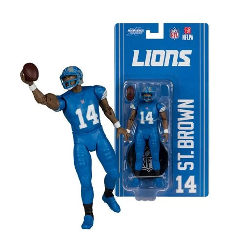 NFL McFarlane SportsPicks Wave 1 Detroit Lions Amon-Ra St. Brown 6-Inch Action Figure