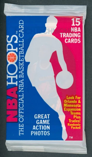 1989 NBA Hoops Basketball Sealed Pack