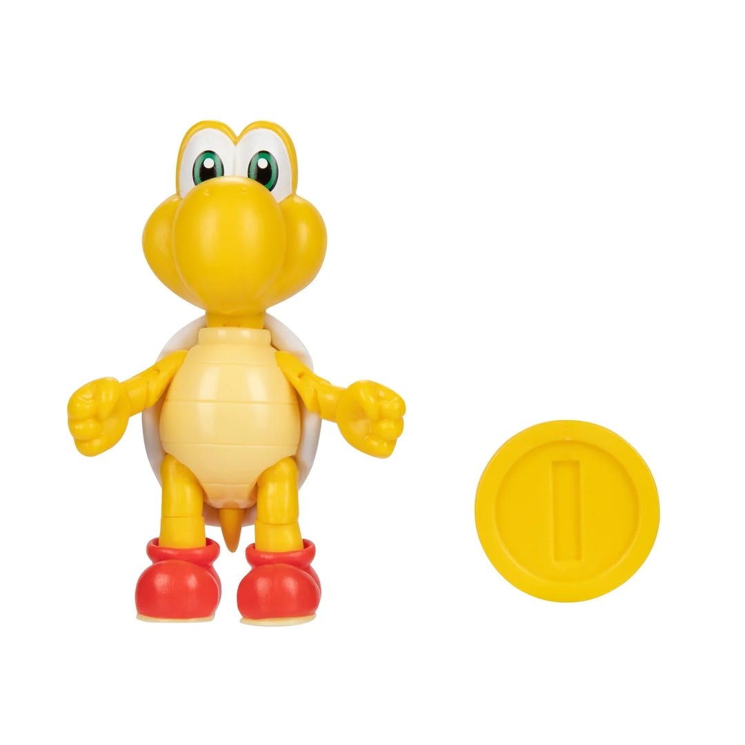 Super Mario Wave 51 Red Kopa Troopa w/ Coin 4in Figure