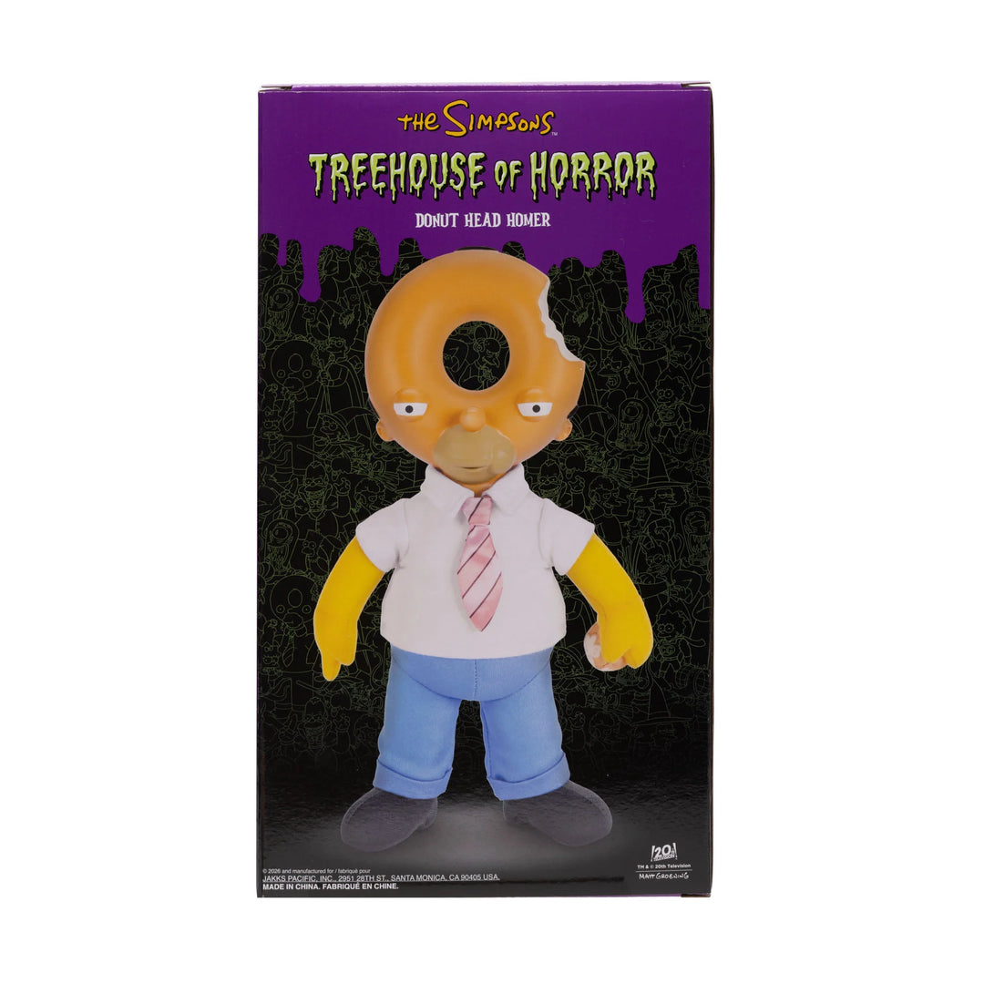 The Simpsons Treehouse of Horror Donut Head Homer Roto Plush
