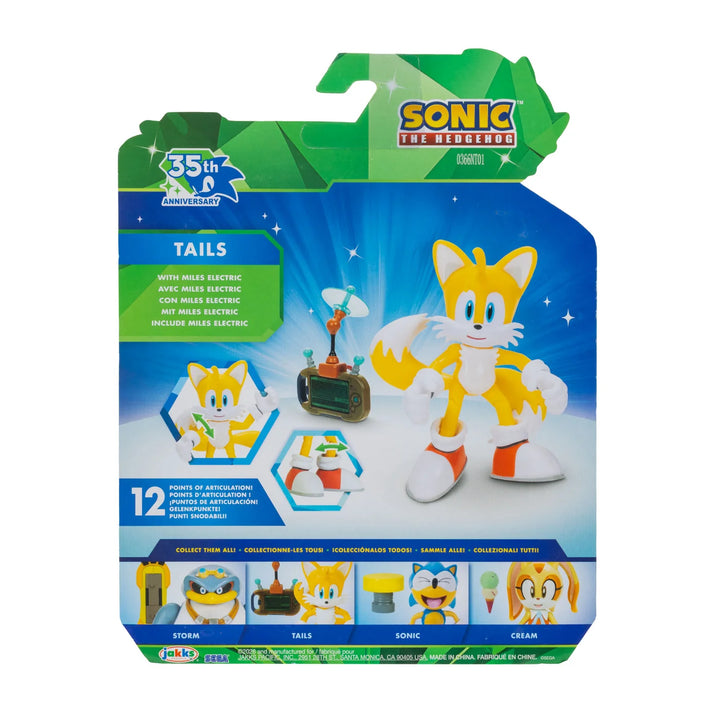 Sonic the Hedgehog Wave 25 4in Tails with Miles Electric