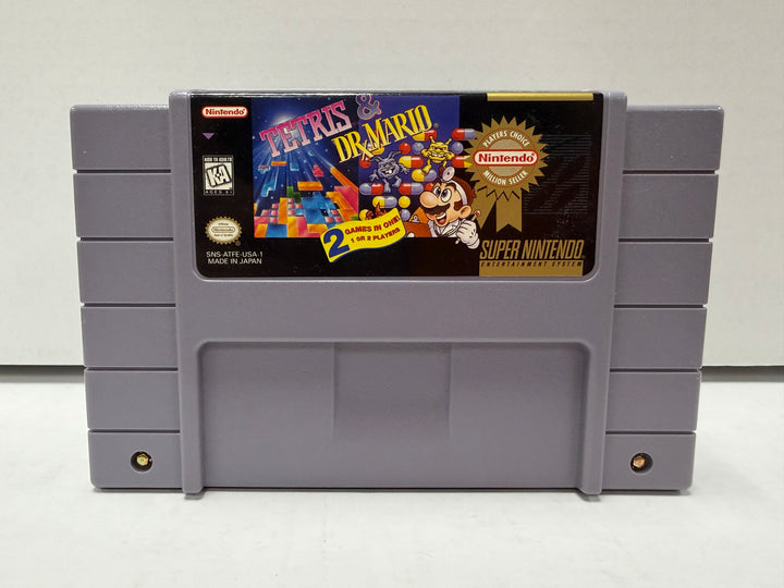 Super Nintendo: Tetris & Dr. Mario Player's Choice (Boxed)