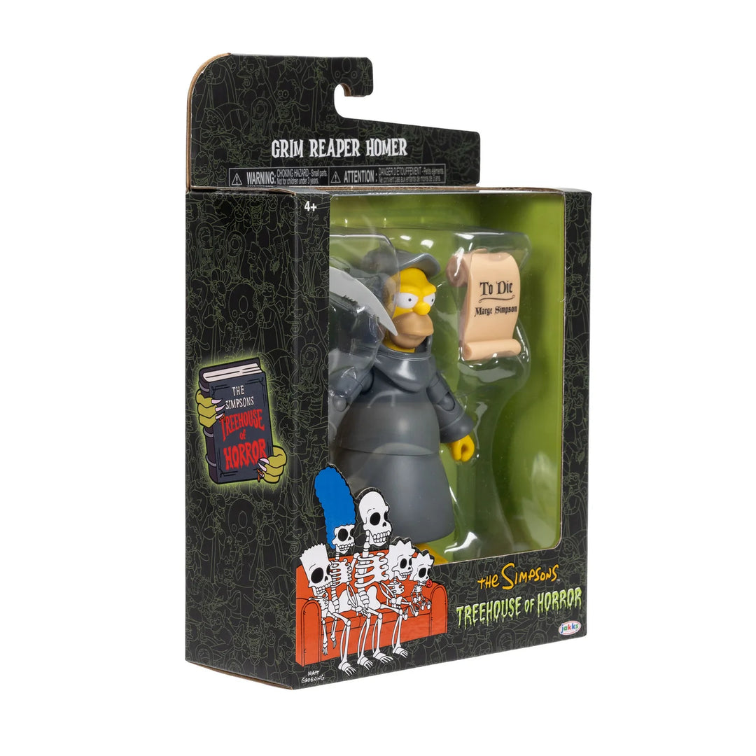 The Simpsons Tree House Of Horror Grim Reaper Homer 5in Deluxe Figure