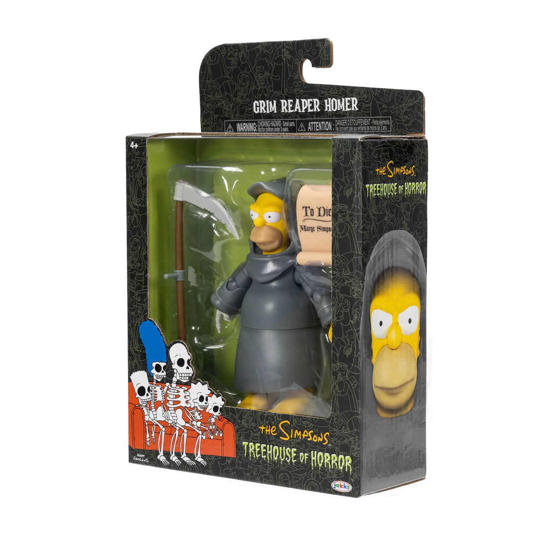 The Simpsons Tree House Of Horror Grim Reaper Homer 5in Deluxe Figure