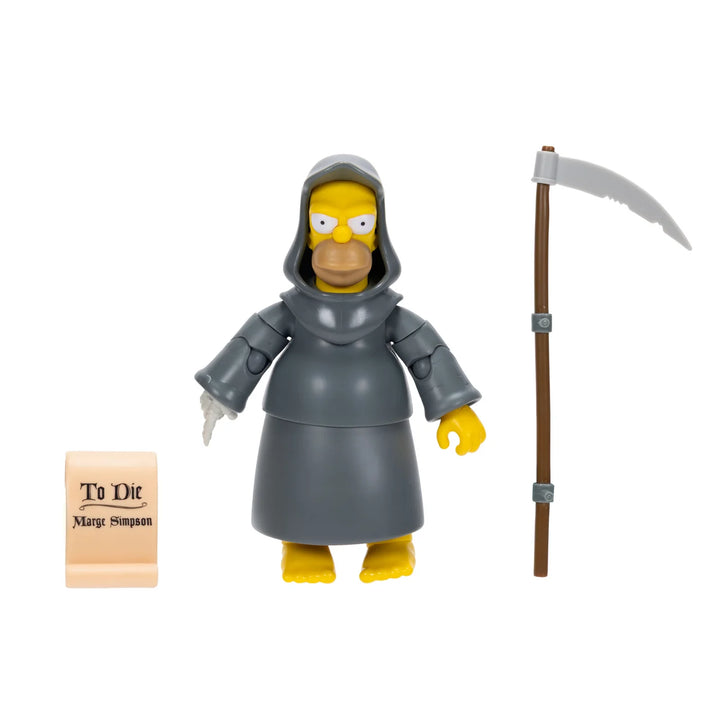The Simpsons Tree House Of Horror Grim Reaper Homer 5in Deluxe Figure
