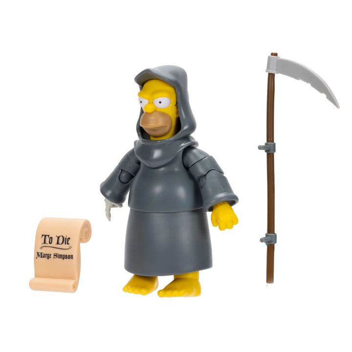 The Simpsons Tree House Of Horror Grim Reaper Homer 5in Deluxe Figure